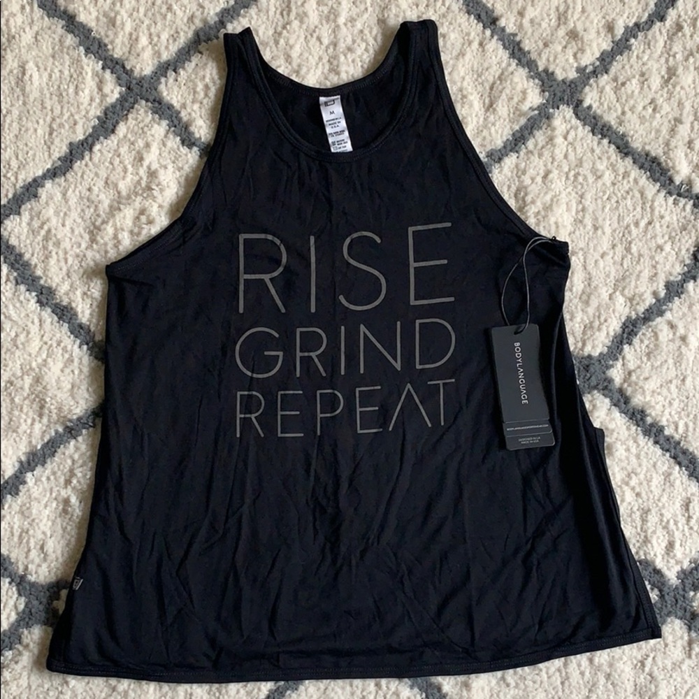 Body Language Rise Grind Repeat Slit Tank Top - Picture 3 of 8